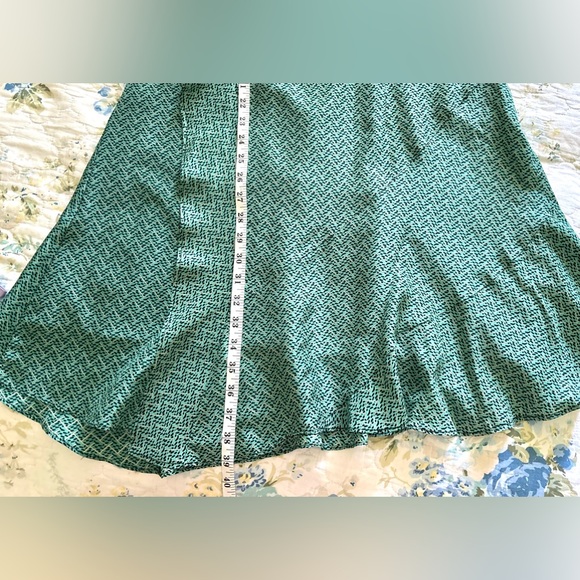 $298 Nanette Lepore Green Silk Dress Fit & Flare size 8-10 NWOT - Picture 9 of 12